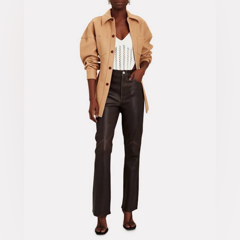 Re/Done 70s Leather Bootcut Pants